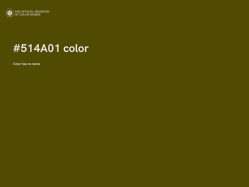 #514A01 color image
