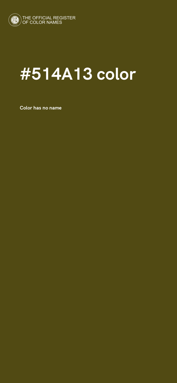 #514A13 color image