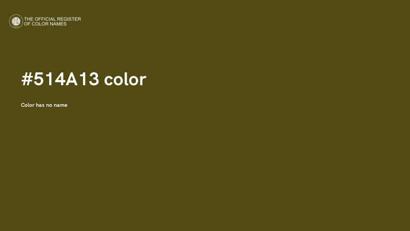 #514A13 color image