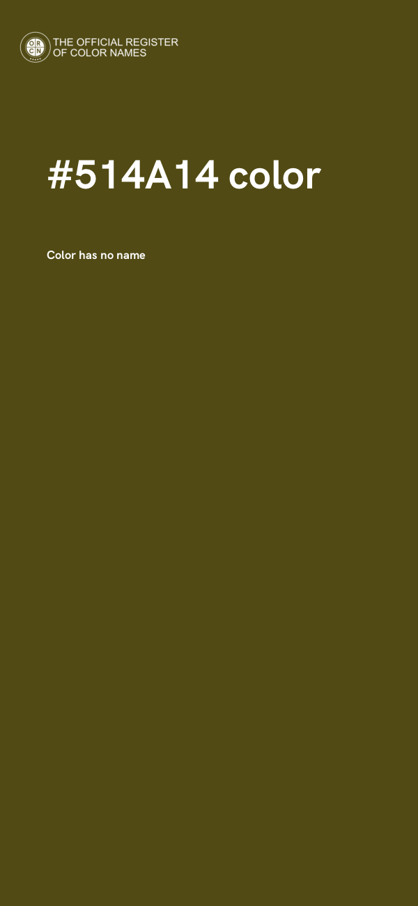 #514A14 color image