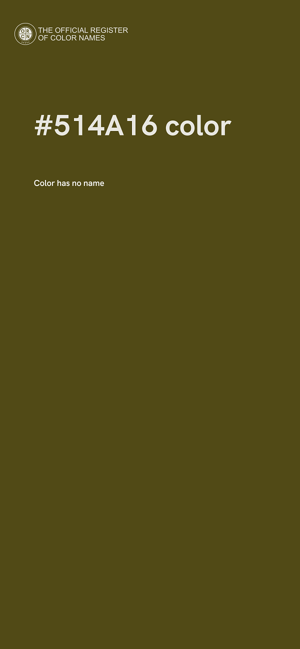 #514A16 color image