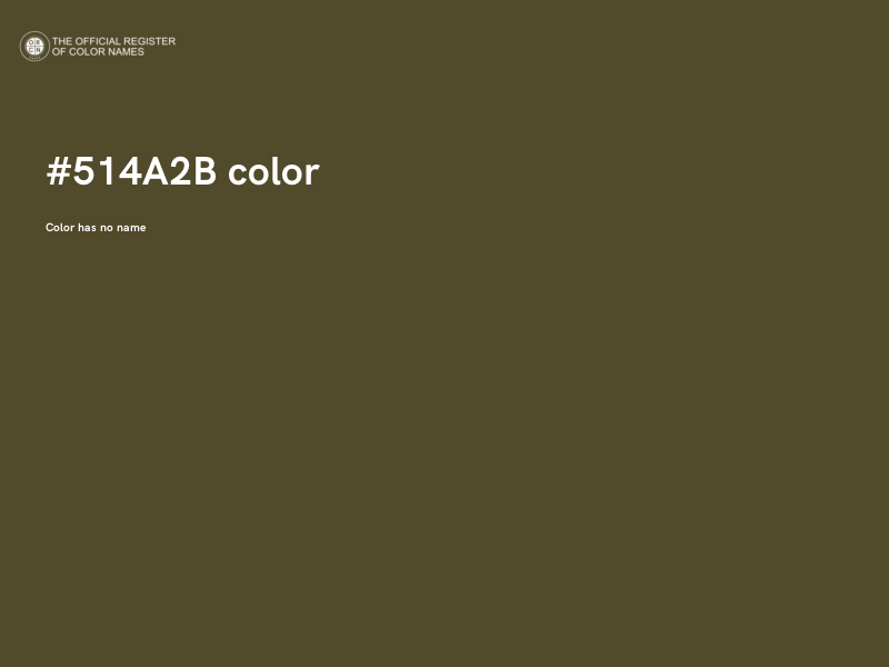 #514A2B color image