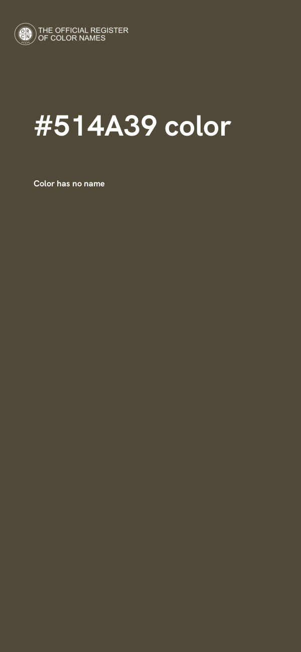 #514A39 color image