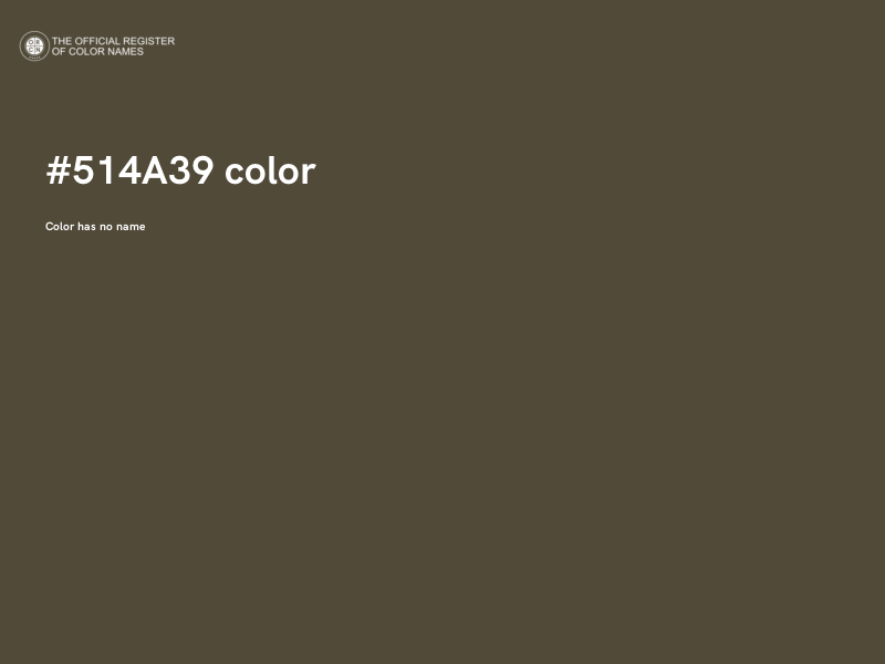 #514A39 color image