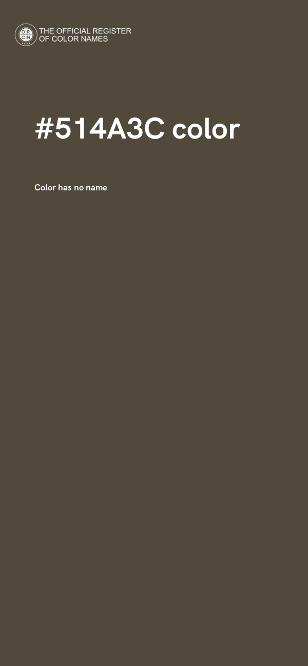 #514A3C color image