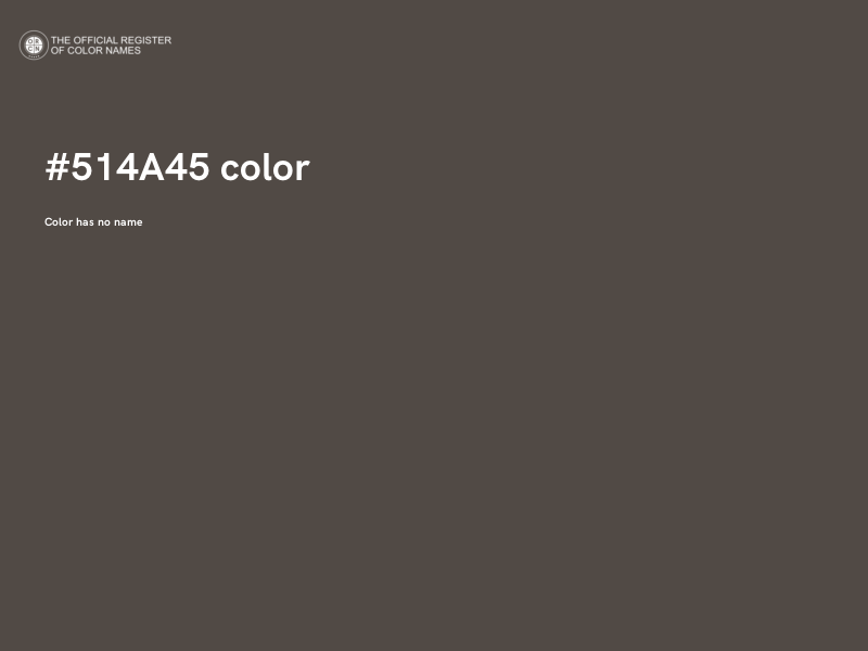 #514A45 color image