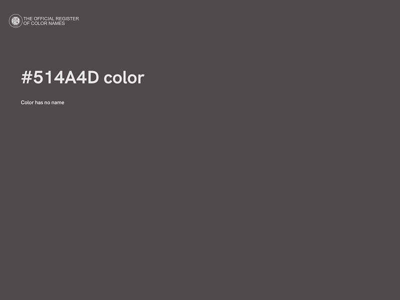 #514A4D color image