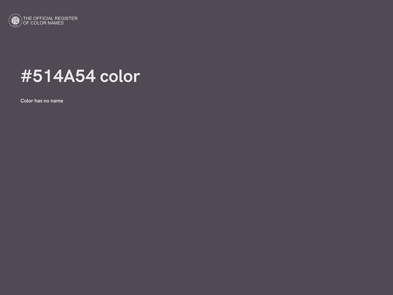 #514A54 color image