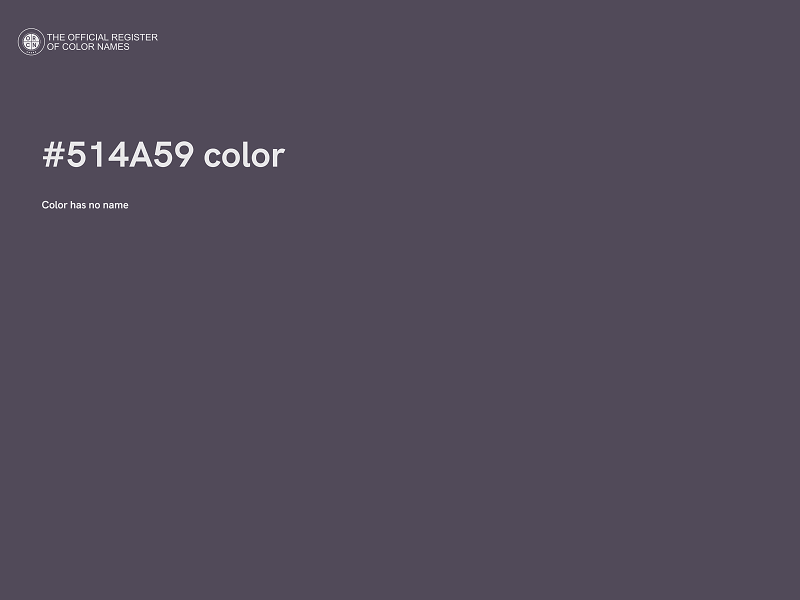 #514A59 color image
