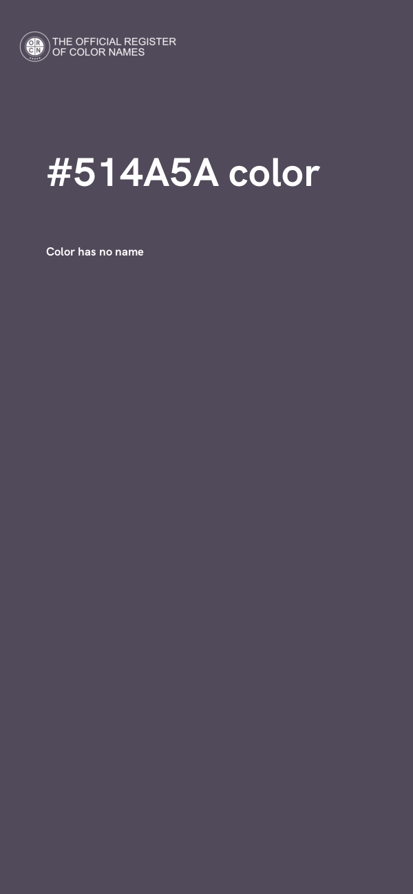 #514A5A color image
