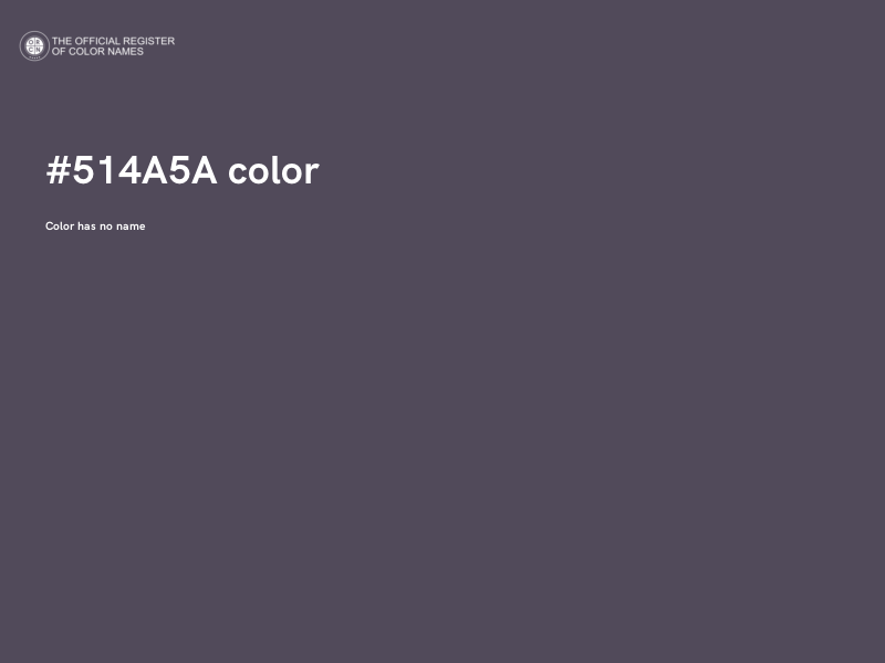 #514A5A color image