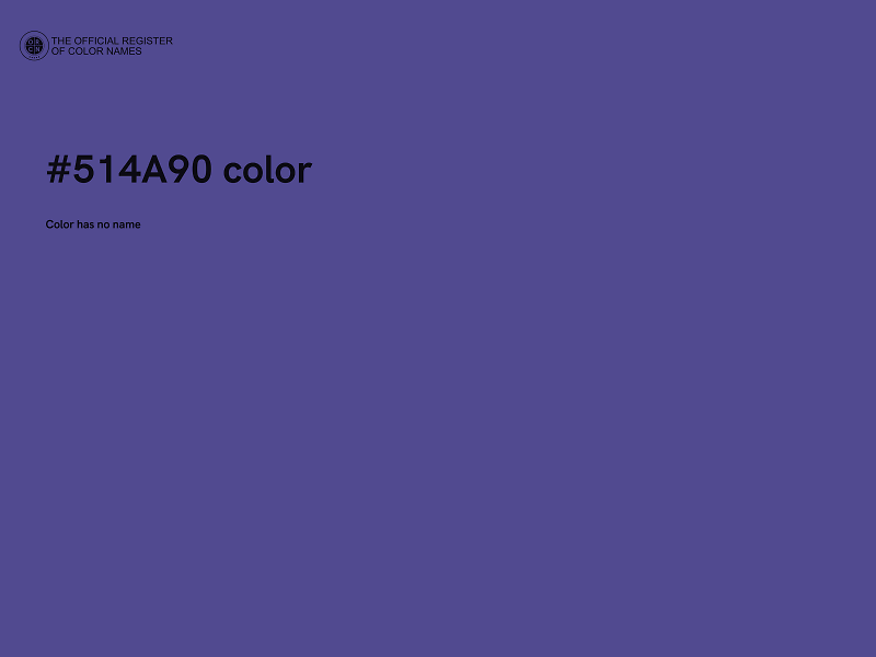 #514A90 color image