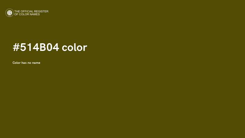 #514B04 color image