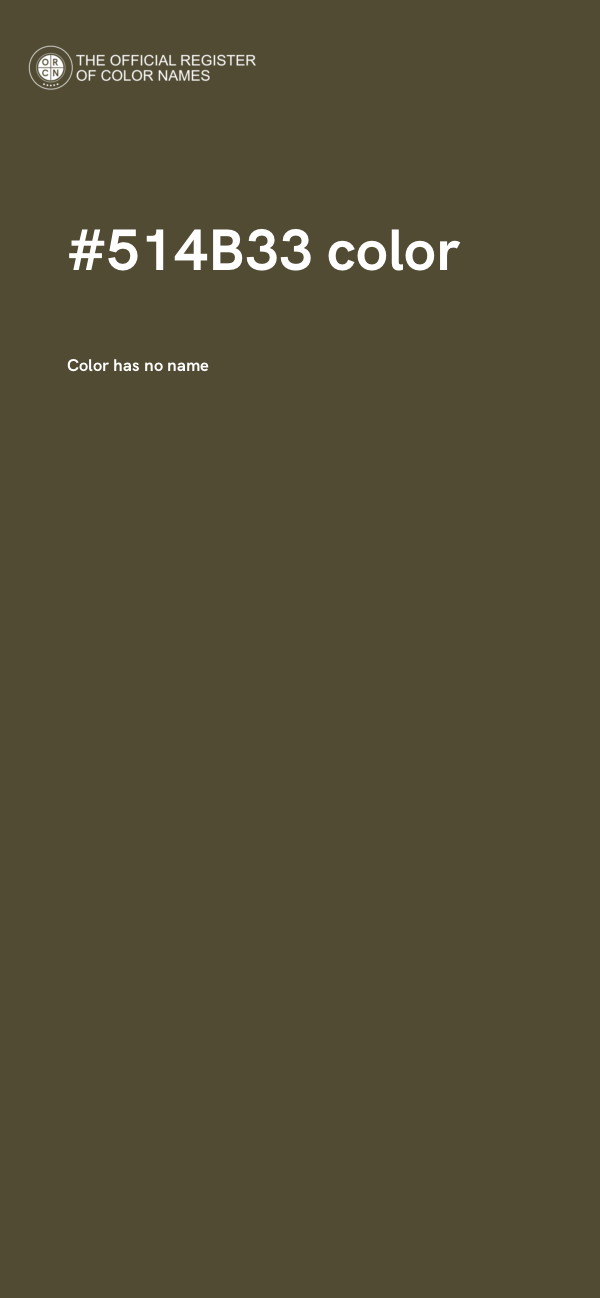 #514B33 color image
