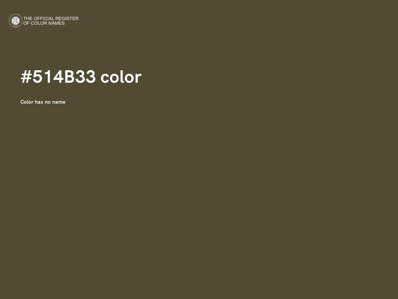 #514B33 color image