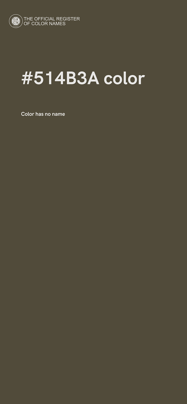 #514B3A color image