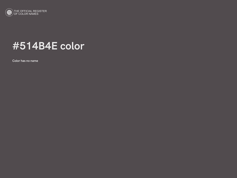 #514B4E color image