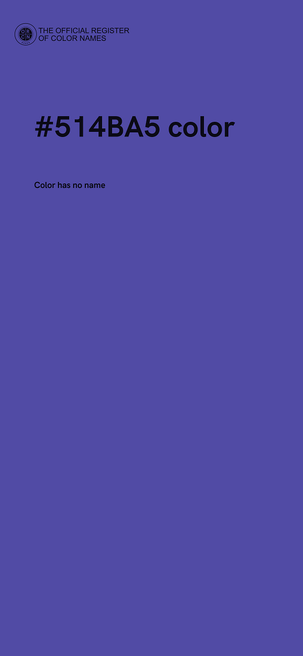 #514BA5 color image