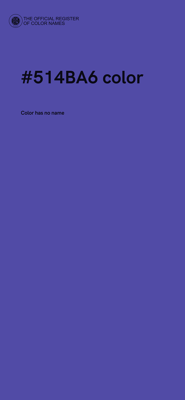 #514BA6 color image