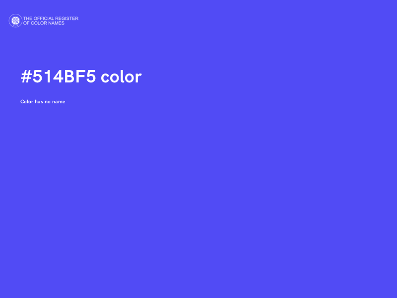 #514BF5 color image