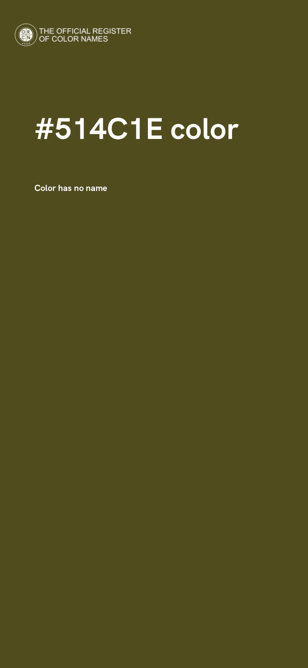 #514C1E color image