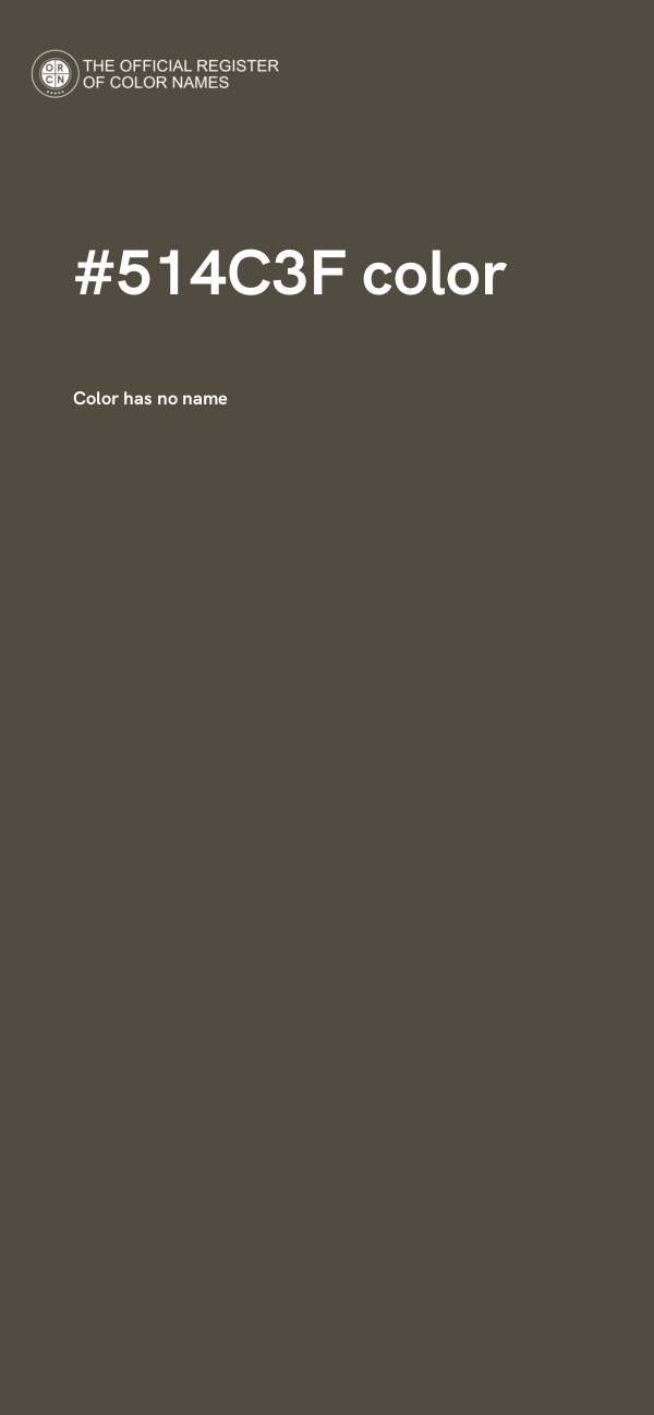 #514C3F color image