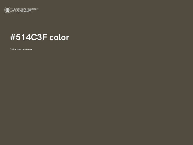 #514C3F color image