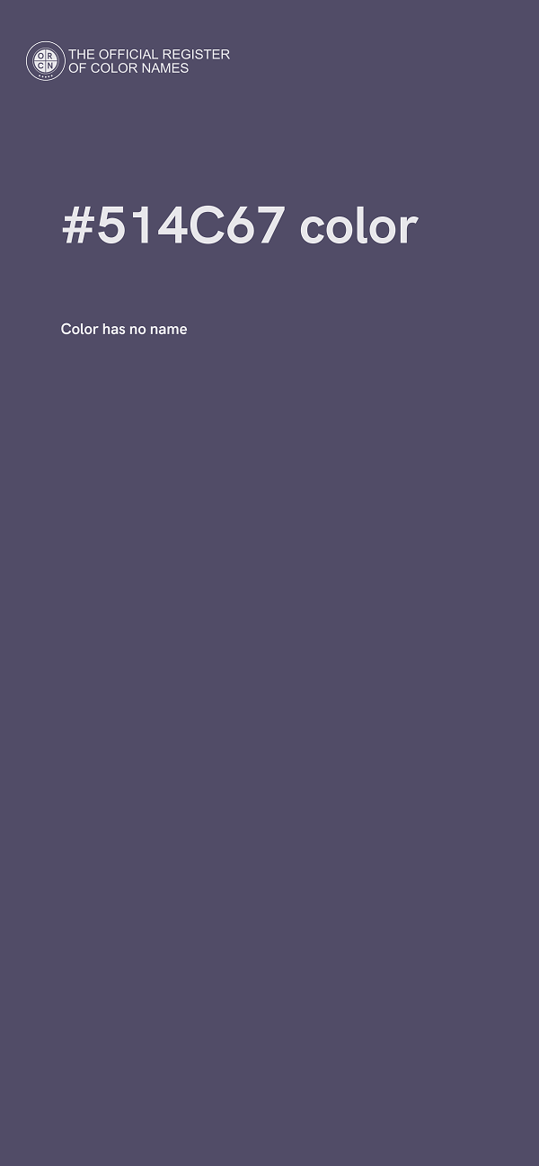 #514C67 color image