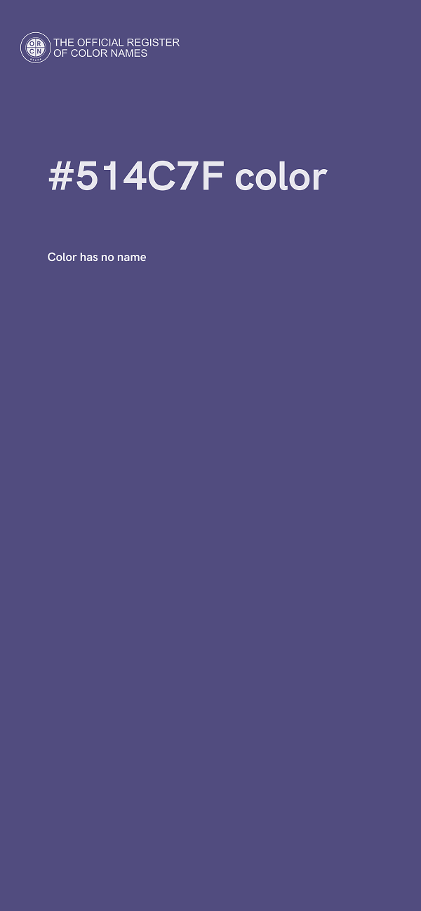#514C7F color image