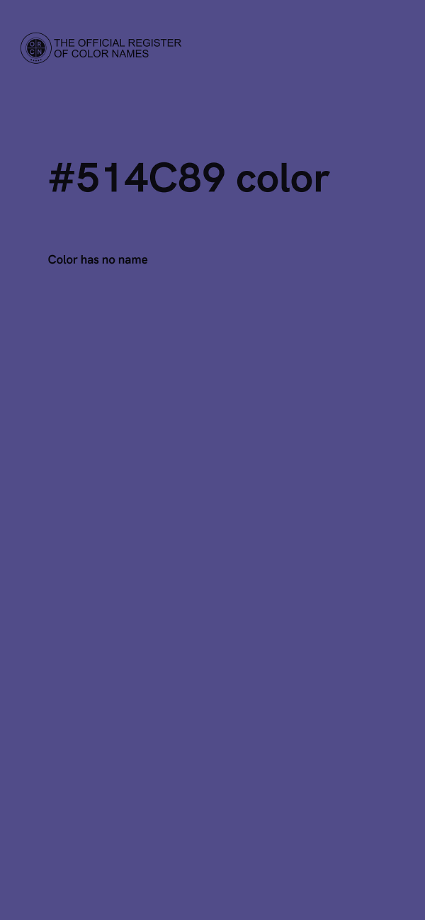 #514C89 color image