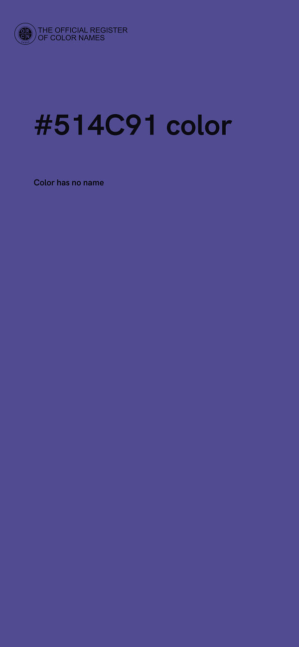 #514C91 color image