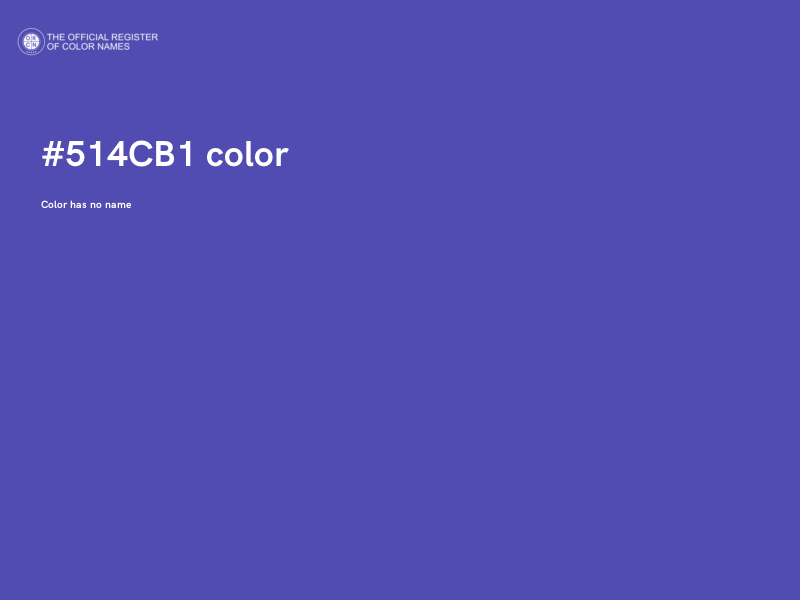 #514CB1 color image