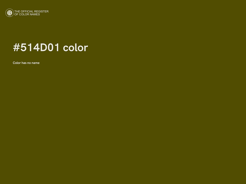 #514D01 color image