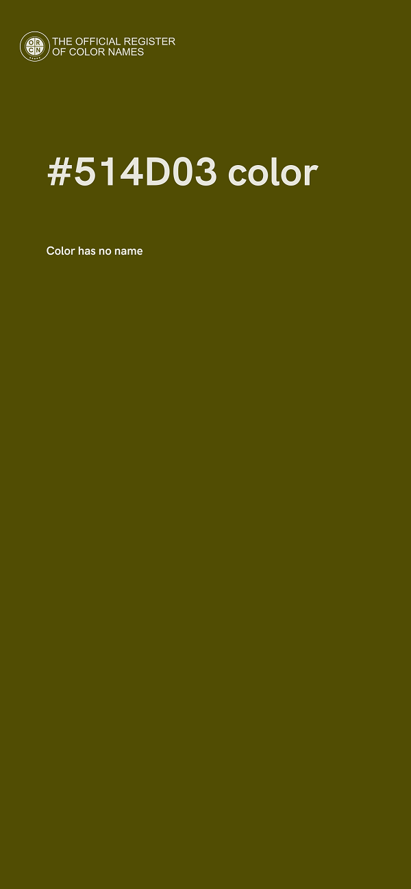 #514D03 color image