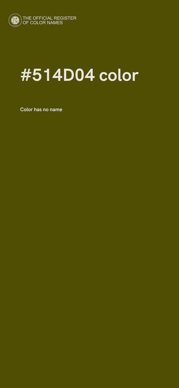#514D04 color image