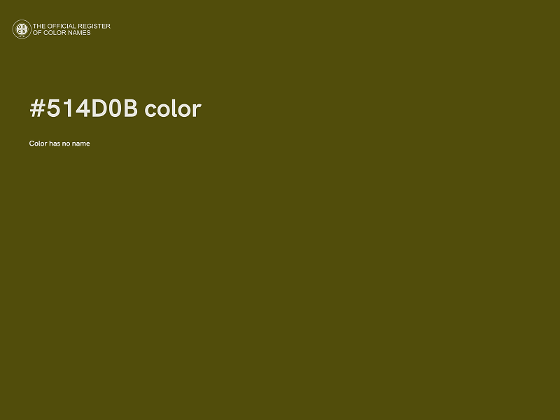 #514D0B color image