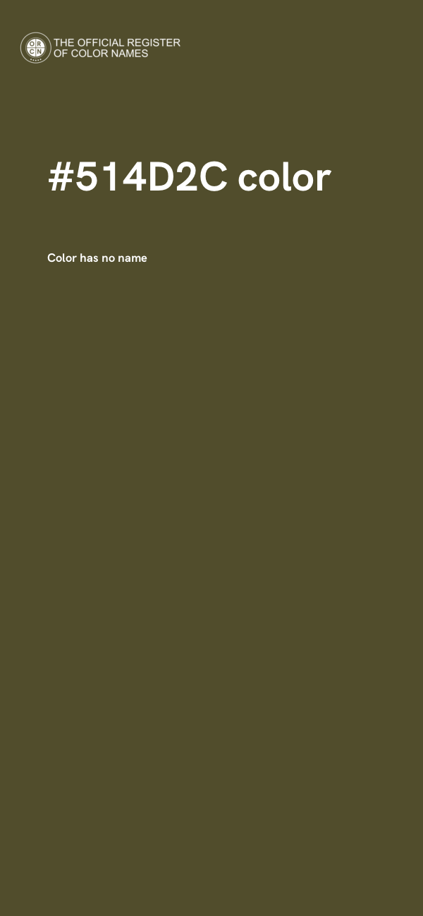 #514D2C color image