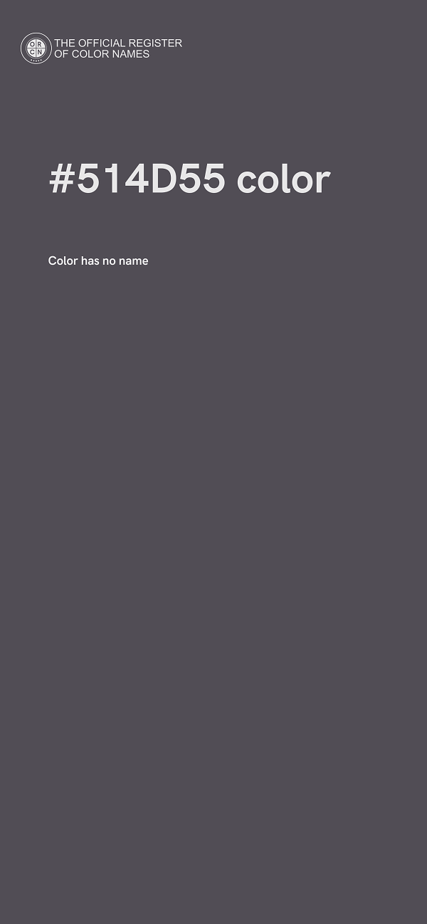 #514D55 color image