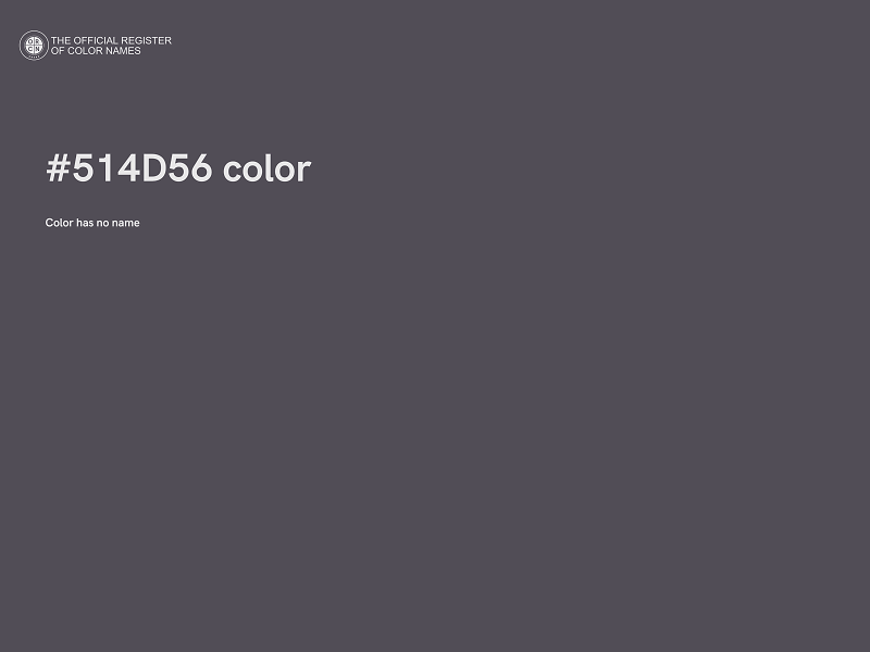 #514D56 color image