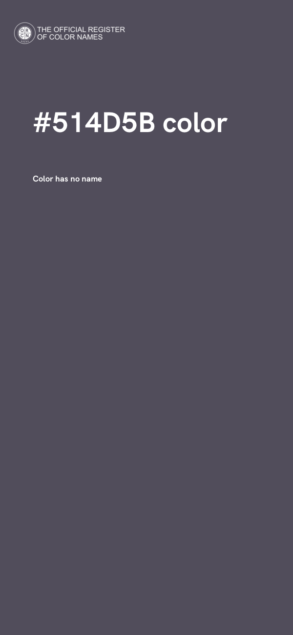 #514D5B color image