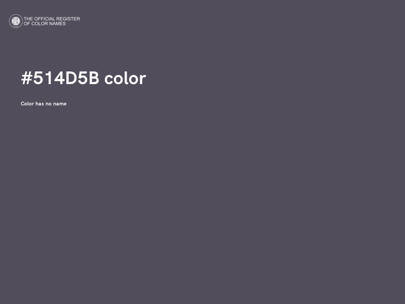 #514D5B color image