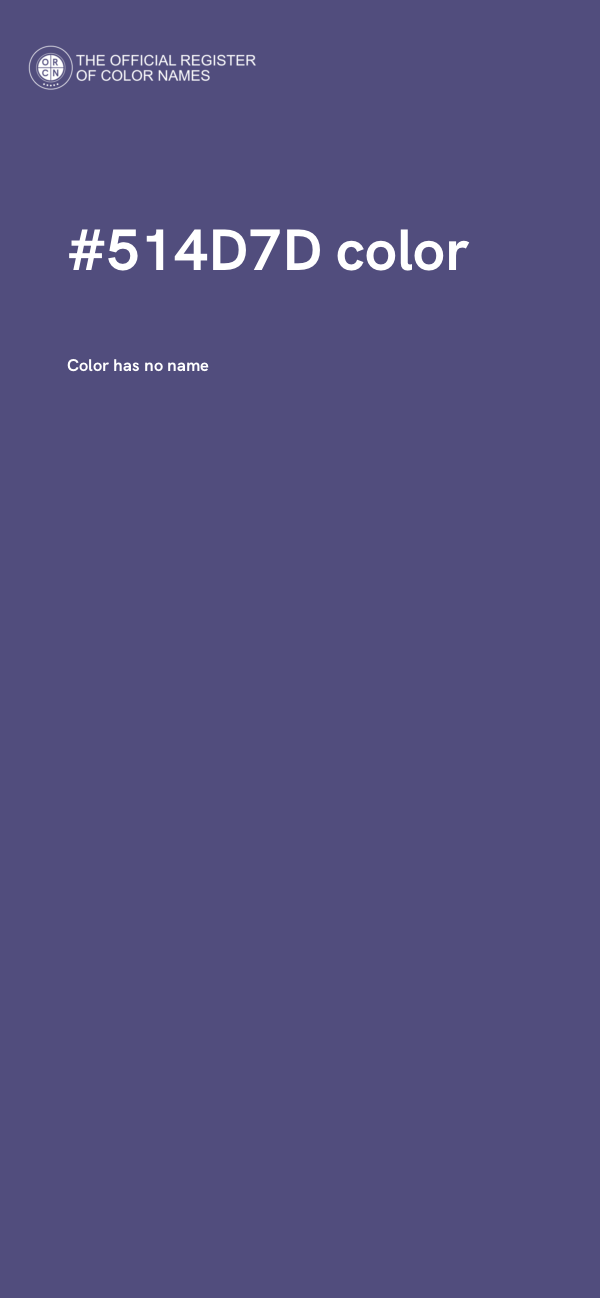 #514D7D color image