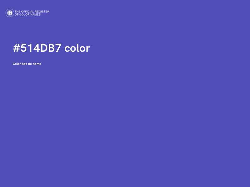 #514DB7 color image