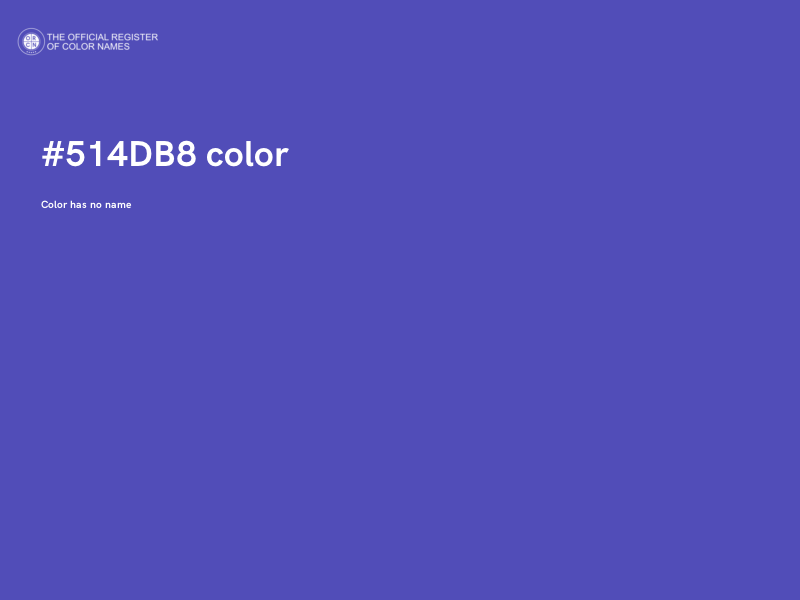 #514DB8 color image