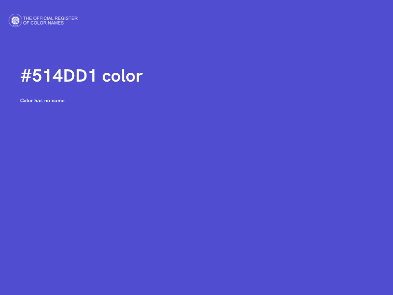 #514DD1 color image