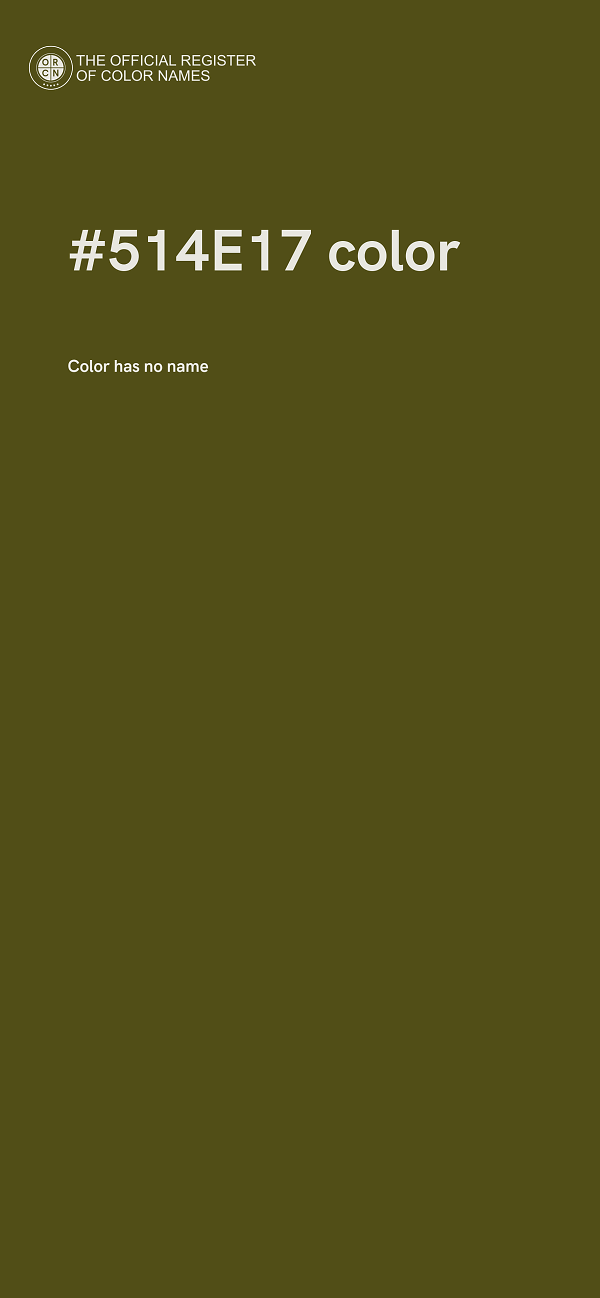 #514E17 color image
