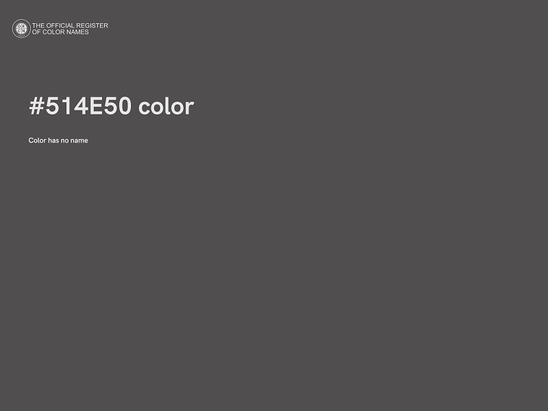 #514E50 color image