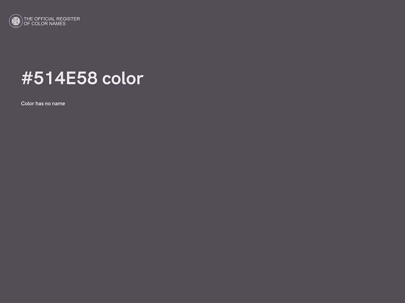 #514E58 color image