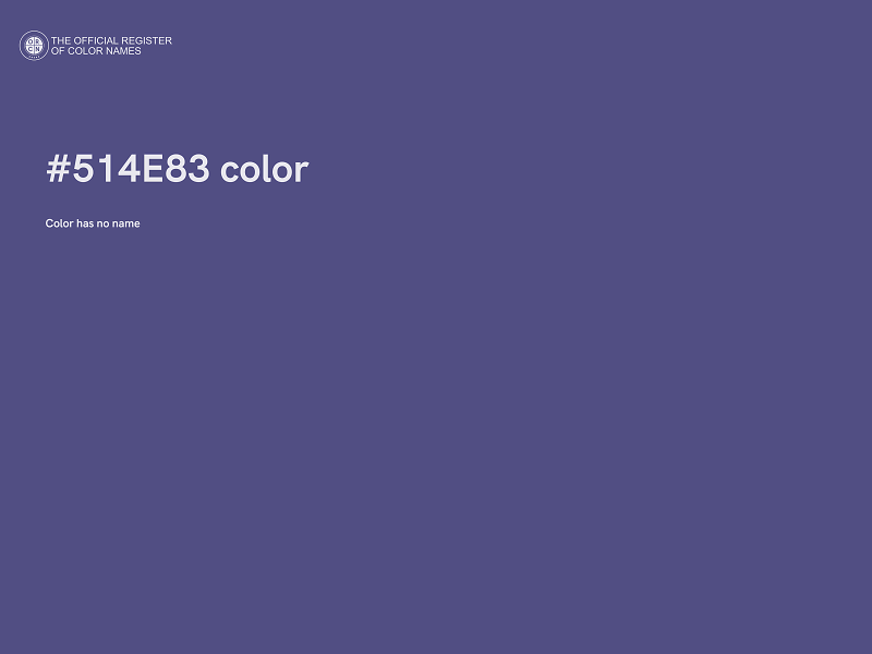 #514E83 color image