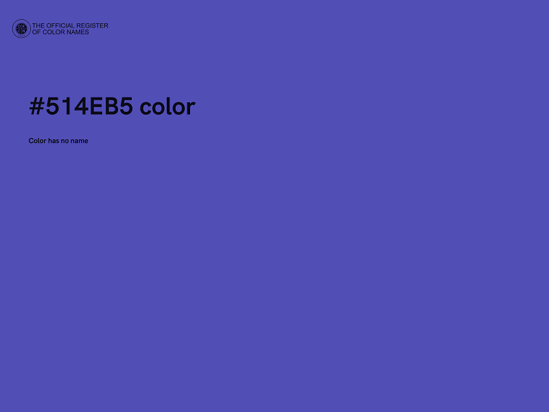 #514EB5 color image